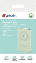 magnetinis baterija - Verbatim Charge 'n' Go Magnetic Wireless Power Bank 10000mAh Green 32246 - 5 nuotrauka
