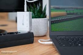 laidai kabeliai jungtys - Good Connections Geros jungtys GC USB greitasis įkroviklis 65W su GaN technologija, 2xUSB-C+1xUSB-A, PD 3.0, QC 3.0 - 4 nuotrauka