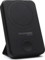 10000mah power bank - RealPower PB-10000 MAG Watch, 10000mAh, belaidis įkrovimas, juodas (black) - 2 nuotrauka