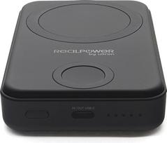 10000mah power bank - RealPower PB-10000 MAG Watch, 10000mAh, belaidis įkrovimas, juodas (black) - 3 nuotrauka