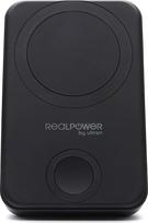10000mah power bank - RealPower PB-10000 MAG Watch, 10000mAh, belaidis įkrovimas, juodas (black) - 4 nuotrauka