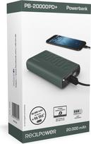 powerbank 20000 mah - RealPower PB-20000 PD+ 20000 mAh, žalia - 5 nuotrauka