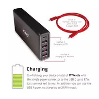 usb c pakrovejas - Club 3D CAC-1903EU - 5 nuotrauka