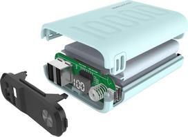 power bank 10000 mah - Realpower B-10000PD+ Nutopia 10000 mAh, mėlynas - 4 nuotrauka
