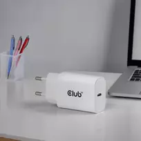 usb pakrovejas 2 - MOBILE CHARGER WALL USB-C/2PACK 30W WH CAC-3020 CLUB3D - 3 nuotrauka