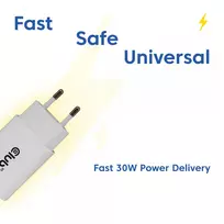 usb pakrovejas 2 - MOBILE CHARGER WALL USB-C/2PACK 30W WH CAC-3020 CLUB3D - 7 nuotrauka