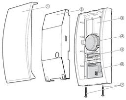 lauko sirenos - Satel SP-4003, balta/raudona - 4 nuotrauka