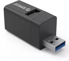 usb hub orico - ORICO MINI HUB USB-A, 3x USB-A (2x2.0, 1x3.1), MINI-U32L-BK-BP - 2 nuotrauka