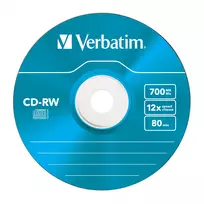 cd diskai - Verbatim CD-RW Colour 12x, 12x, CD-RW, 120 mm, 700 MB, Slimcase, 5 pc(s) - 2 nuotrauka