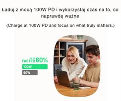 fastai - Green Cell KABGC100PF30PB USB-C į USB-C PowerFlex 0.3 m Juodas (Black) - 6 nuotrauka
