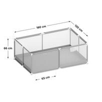 lovyte maniezas - Vaikiškas maniežas Tulano Cozy 22, pilkas (Grey) - 3 nuotrauka