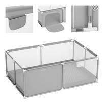 lovyte maniezas - Vaikiškas maniežas Tulano Cozy 22, pilkas (Grey) - 6 nuotrauka