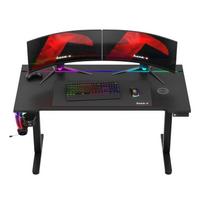 rgb stalas - Huzaro Hero 8.7 RGB Electric Gaming Desk Juodas (Black) - 4 nuotrauka