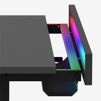 rgb stalas - Huzaro Hero 8.7 RGB Electric Gaming Desk Juodas (Black) - 7 nuotrauka