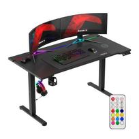 rgb stalas - Huzaro Hero 8.7 RGB Electric Gaming Desk Juodas (Black) - 16 nuotrauka