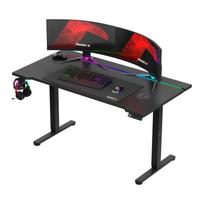 rgb stalas - Huzaro Hero 8.7 RGB Electric Gaming Desk Juodas (Black) - 17 nuotrauka
