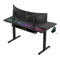 rgb stalas - Huzaro Hero 8.7 RGB Electric Gaming Desk Juodas (Black) - 18 nuotrauka