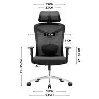 kedes foteliai - Biuro kėdė Mark Adler Manager 2.9, juoda (Black) - 11 nuotrauka