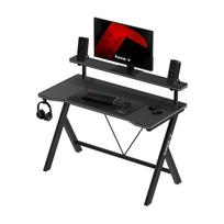 stalai ir staliukai - Kompiuterinių žaidimų stalas Huzaro Hero 1.9, 120 cm x 56 cm, 75 cm, juoda sp. - 6 nuotrauka