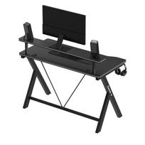 stalai ir staliukai - Kompiuterinių žaidimų stalas Huzaro Hero 1.9, 120 cm x 56 cm, 75 cm, juoda sp. - 7 nuotrauka
