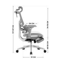 kedes foteliai - Biuro kėdė Mark Adler Expert 8.7, Pilka (Grey) - 6 nuotrauka