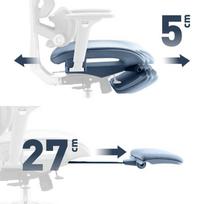 kedes foteliai - Biuro kėdė Mark Adler Expert 8.7, Pilka (Grey) - 8 nuotrauka