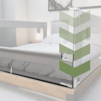 apsauginis lovos barjeras - Tulano Apsauginė užtvara lovai "Cover 46", 160 cm, balta/pilka (White/Grey) - 3 nuotrauka