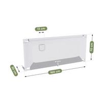 apsauginis lovos barjeras - Tulano Apsauginė užtvara lovai "Cover 46", 160 cm, balta/pilka (White/Grey) - 6 nuotrauka
