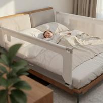 apsauginis lovos barjeras - Tulano Apsauginė užtvara lovai "Cover 46", 160 cm, balta/pilka (White/Grey) - 7 nuotrauka