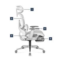 mark adler kedes - Ergonominė biuro kėdė Mark Adler Expert 9.3, pilka (Grey) - 6 nuotrauka
