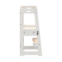 bokstelis - Tulano Mooby 35 white-natural 3in1 – Montessori bokštelis ir staliukas - 3 nuotrauka