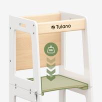 bokstelis - Tulano Mooby 35 white-natural 3in1 – Montessori bokštelis ir staliukas - 7 nuotrauka