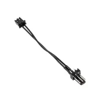 ventiliatoriaus adapteris - Kolink E5F42 Ventiliatoriaus Adapterio Kabelis 2-Pin į 3-Pin Molex (Juodas) - 2 nuotrauka