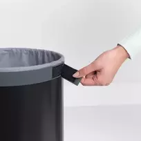 skalbiniu deze - Brabantia Skalbinių krepšys Brabantia plieninis su kamštiniu dangteliu juodos spalvos 35 l - 3 nuotrauka
