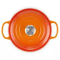 ketaus indai - Le Creuset Signature Kepimo indas 18 cm Oranžinė (Orange) - 2 nuotrauka
