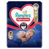pamperiai - Pampers Night Pants sauskelnės-kelnaitės, 7 dydis, 15+ kg, 35 vnt. - 2 nuotrauka