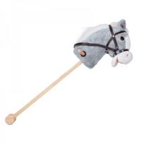 arkliu zaislai - Jokomisiada Interaktyvus arklys ant lazdos ZA5442, pilkas (Gray) - 8 nuotrauka
