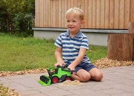 traktoriu modeliukai - Žaislinis traktorius Lena Harvester, juoda/žalia - 3 nuotrauka