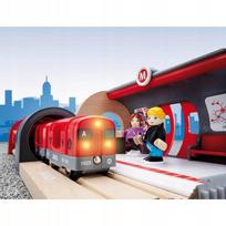 gelezinkelio begiai - Brio rinkinys su traukinio bėgiais Metro railway, 33513 - 2 nuotrauka