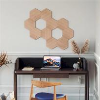 nanoleaf - Nanoleaf - Elements - Wood Look Hexagons Expantion Pack - 3 Panels - 4 nuotrauka
