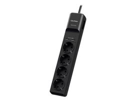ilgintuvas rite - CyberPower P0420SUD0-DE Apsaugos nuo viršįtampių Juoda (Black) 1.8 m 4 lizdai - 2 nuotrauka
