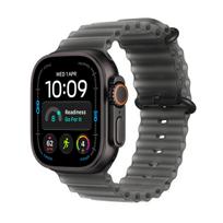 Apple Watch Ultra 4 GPS + Cellular 49mm Black Titanium Case with Translucent Black Ocean Band