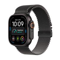apple watch ultra black - Apple Watch Ultra 4 GPS + Cellular 49mm Black Titanium Case with Black Titanium Milanese Loop - M - 2 nuotrauka