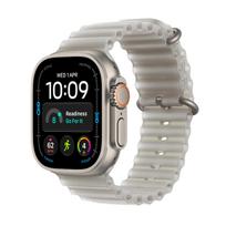 Apple Watch Ultra 4 GPS + Cellular 49mm Natural Titanium Case with Translucent Grey Ocean Band