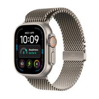 Apple Watch Ultra 4 GPS + Cellular 49mm Natural Titanium Case with Natural Titanium Milanese Loop - M