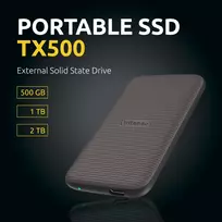 external 500gb - External SSD|INTENSO|TX500|500GB|USB 3.2|3827450 - 8 nuotrauka