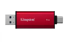 ssd 1tb diskas - Kingston Dual Portable 1TB SSD Raudonas (Red) - 4 nuotrauka
