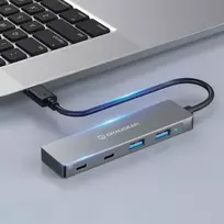 usb 3 0 hub type - HUB USB Graugear GRAUGEAR USB-HUB 4x USB 3.0, 2x Type-C ir 2x Type-A mažmeninė prekyba - 3 nuotrauka