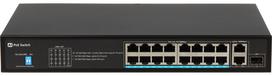sakotuvas 2 lizdai - Delta SWITCH GTX-B1-18-16G1SFP/X 16 PRIEVADŲ SFP POE - 4 nuotrauka