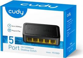 switch ethernet - Cudy FS105D tinklo komutatorius Juodas (Black) - 2 nuotrauka